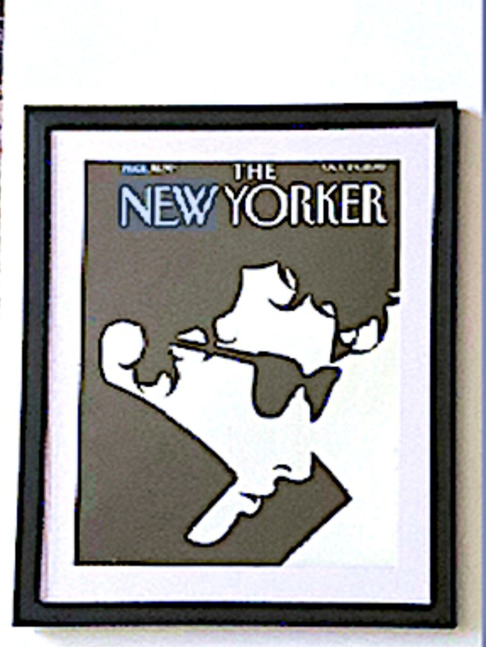 The New Yorker  framed magazine:  Oct. 24, 2016, "The Laureate", Makila Favre